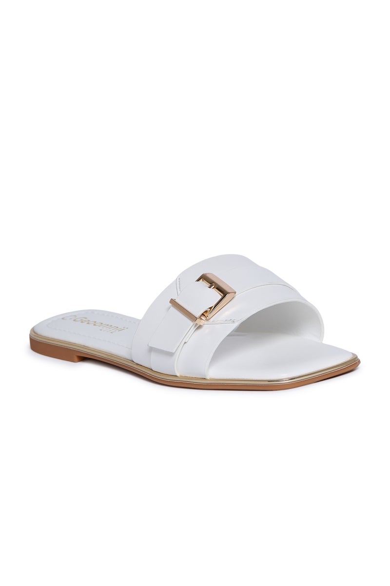 Geoomnii Flat Sandals for Women – Comfortable Slip-On Casual Summer Sandals for Daily Wear, Walking & Travel - Image 1